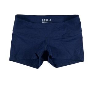 NOBULL Shorts Womens Size Small Blue Compression 3" Lined Stretch Gym USA
